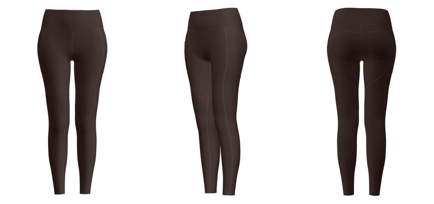 yoga leggings for women – bulk B2B fitness apparel back view