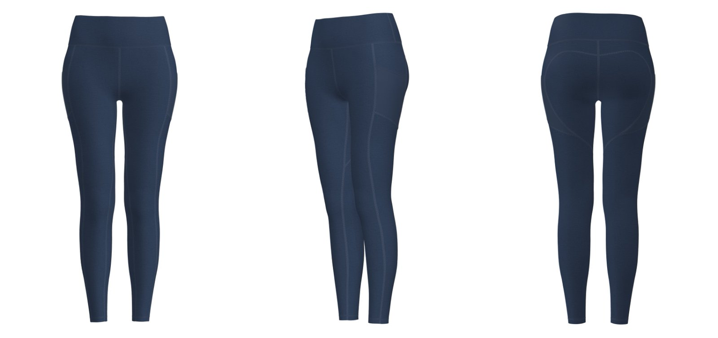 wholesale leggings – women’s workout pants back design for B2B orders