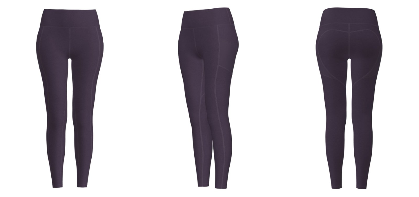 women’s gym leggings – waistband close-up for promotional branding
