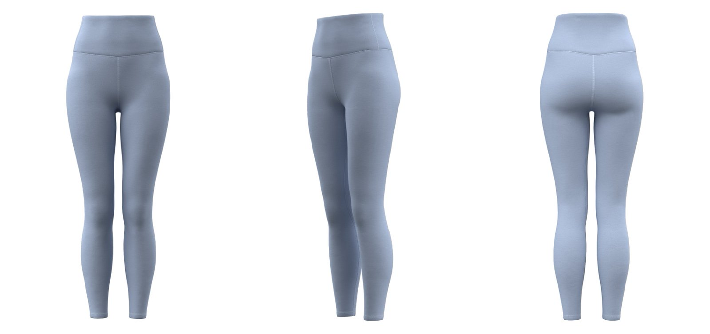 Sky blue yoga pants wholesale – bulk custom logo fitness leggings