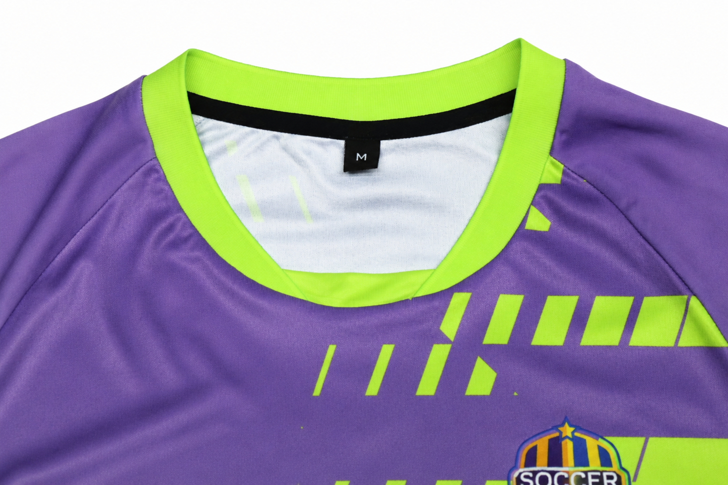 Custom Soccer Team Jersey – Purple Football Shirt with Name, Number & Logo