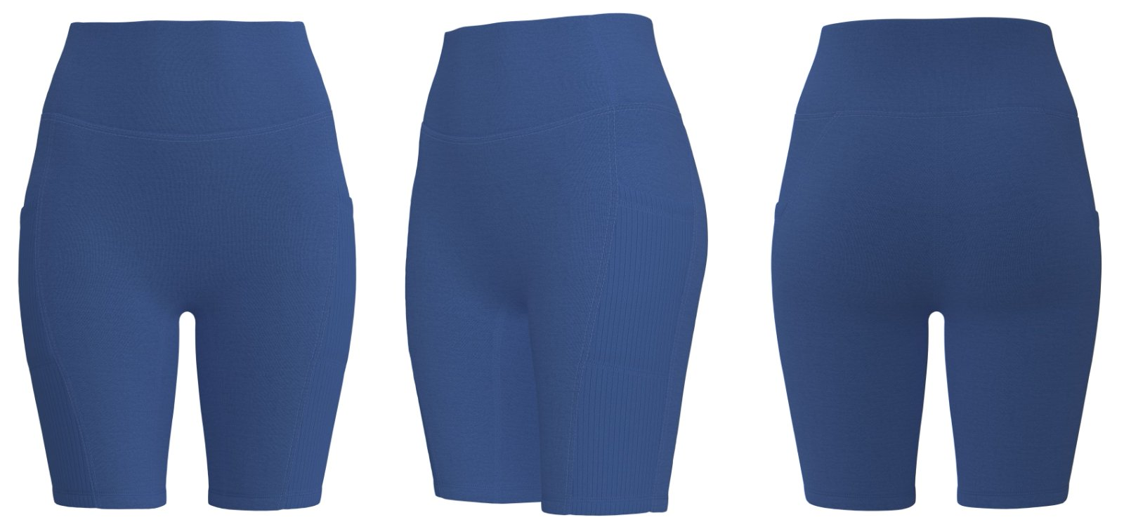 Blue legging shorts for women – OEM ODM activewear supplier