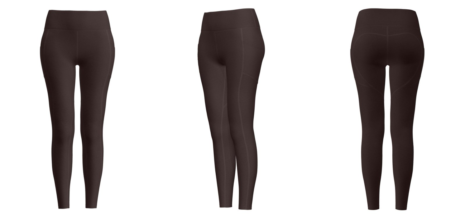yoga leggings for women – bulk B2B fitness apparel back view