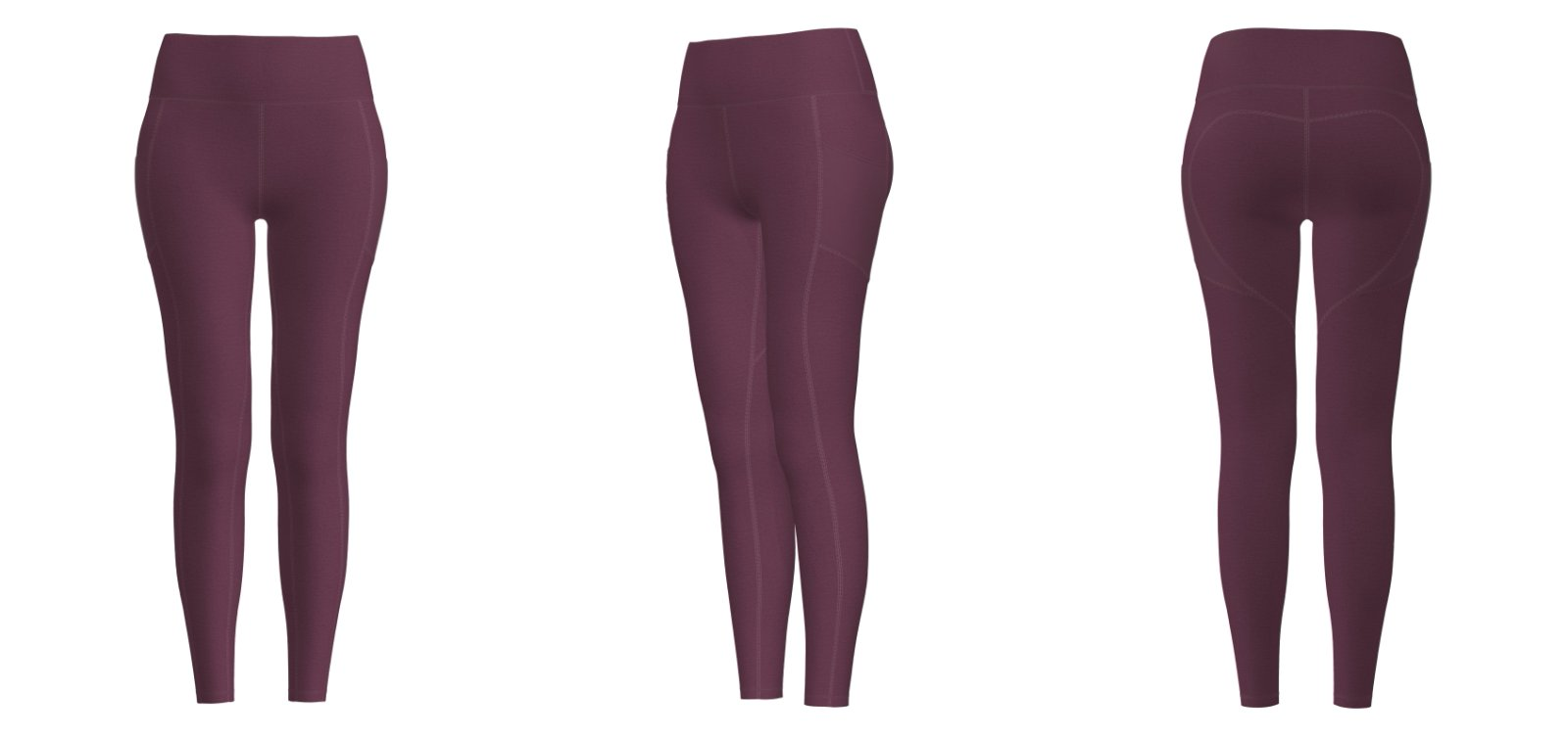 sports leggings close-up – waistband detail for custom logo print