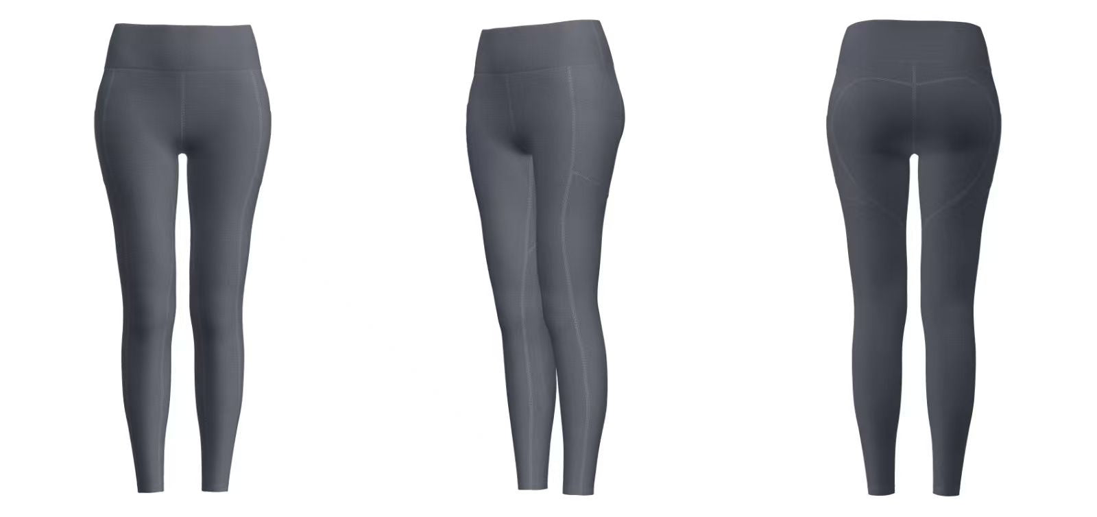 high-waist leggings detail – waistband close-up with logo printing option