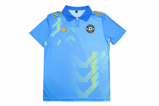 Polo Neck Custom Logo Soccer Jersey 100% Polyester