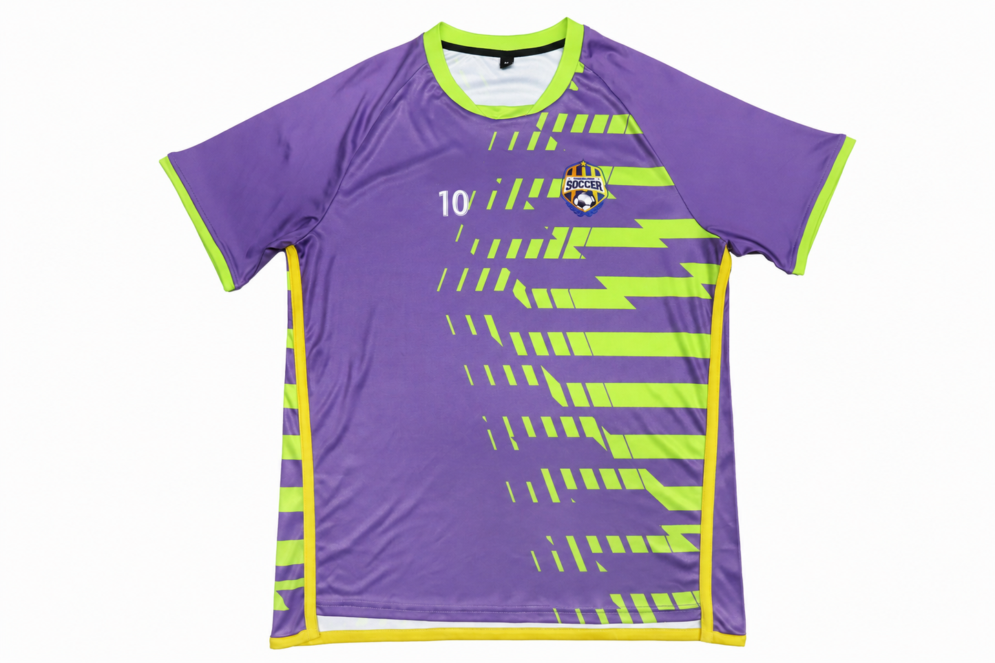 Custom Soccer Team Jersey – Purple Football Shirt with Name, Number & Logo