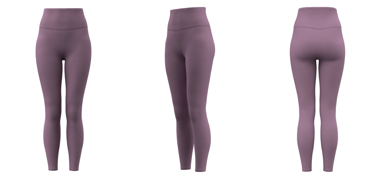 Mauve yoga leggings wholesale – custom logo activewear MOQ 100