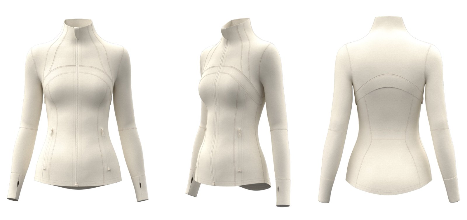 White wholesale women’s sports jacket for custom branding